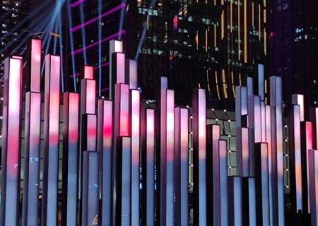 多宝电竞创意屏之罗湖钢琴屏项目